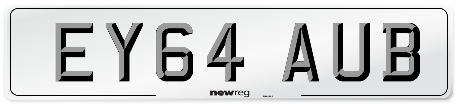 EY64 AUB Number Plate from New Reg